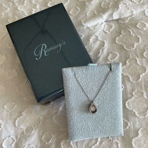 Beautiful “dancing diamond” teardrop necklace!